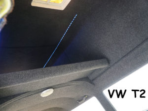 Bus4Fun B4f Carpet-Filz 37 Hochdach mit B4f Carpet-Filz verkleidet und LED-Leiste